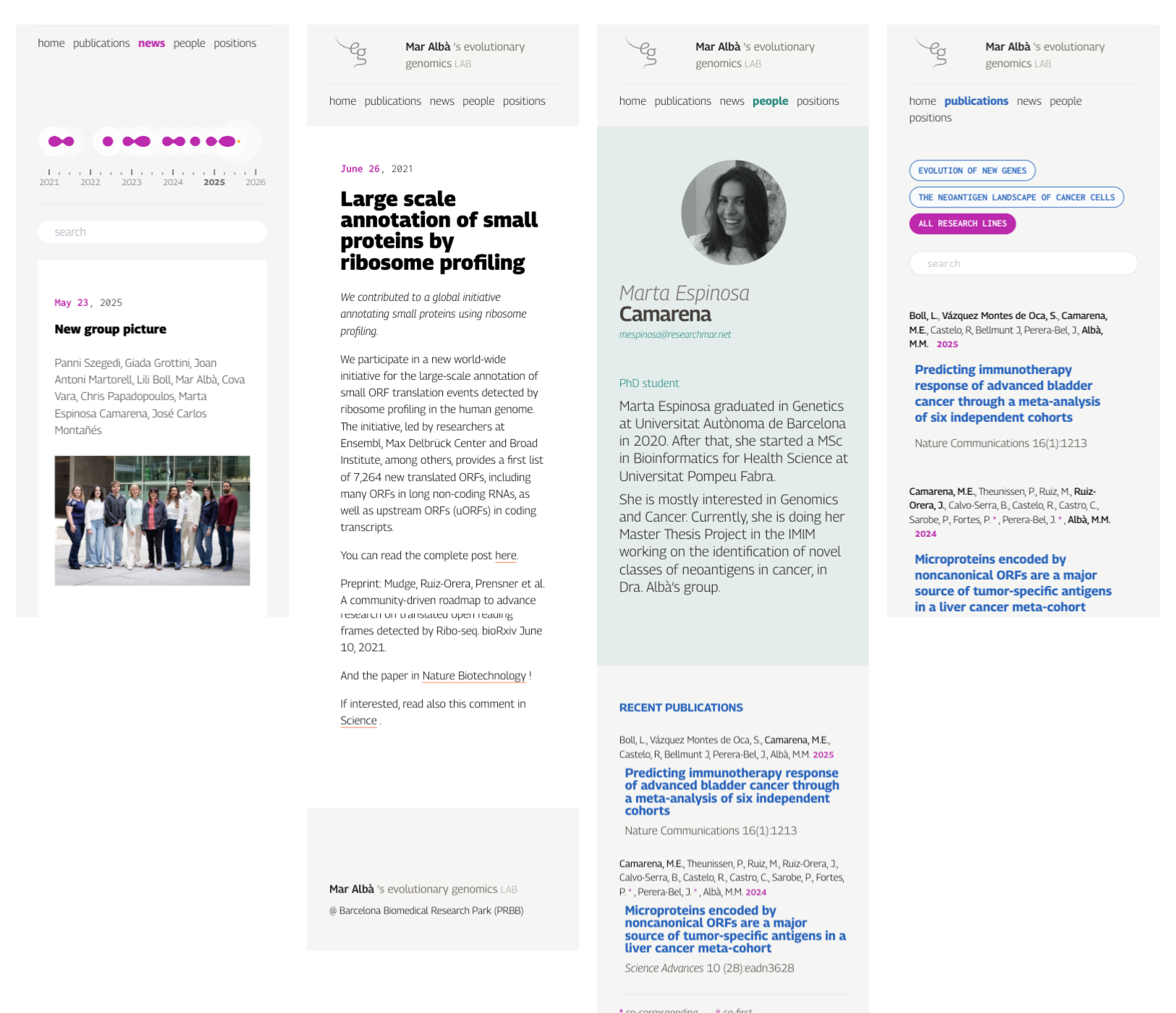 Image Gallery:Mar Albà · Evolutionary Genomics Lab 7
